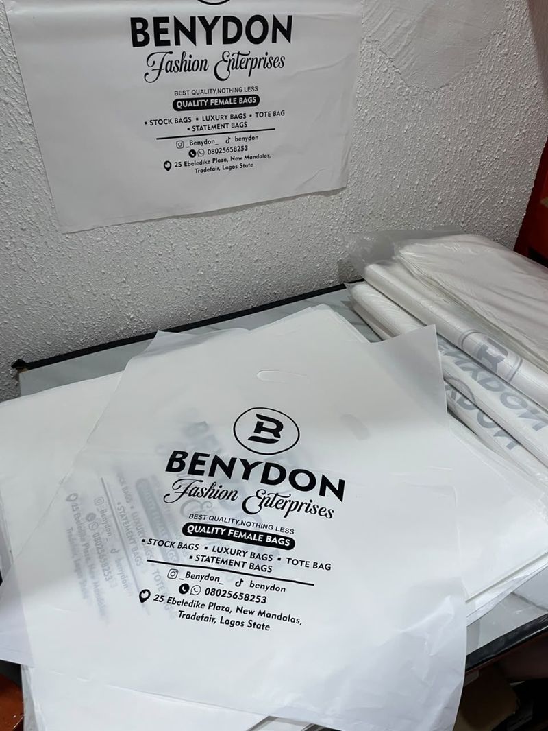 Branded shopping bags for BenyDon Fashion Enterprises